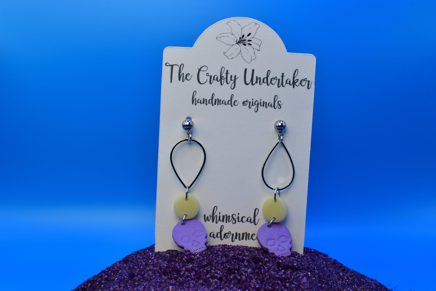 spooky skull + GITD + embellishment
