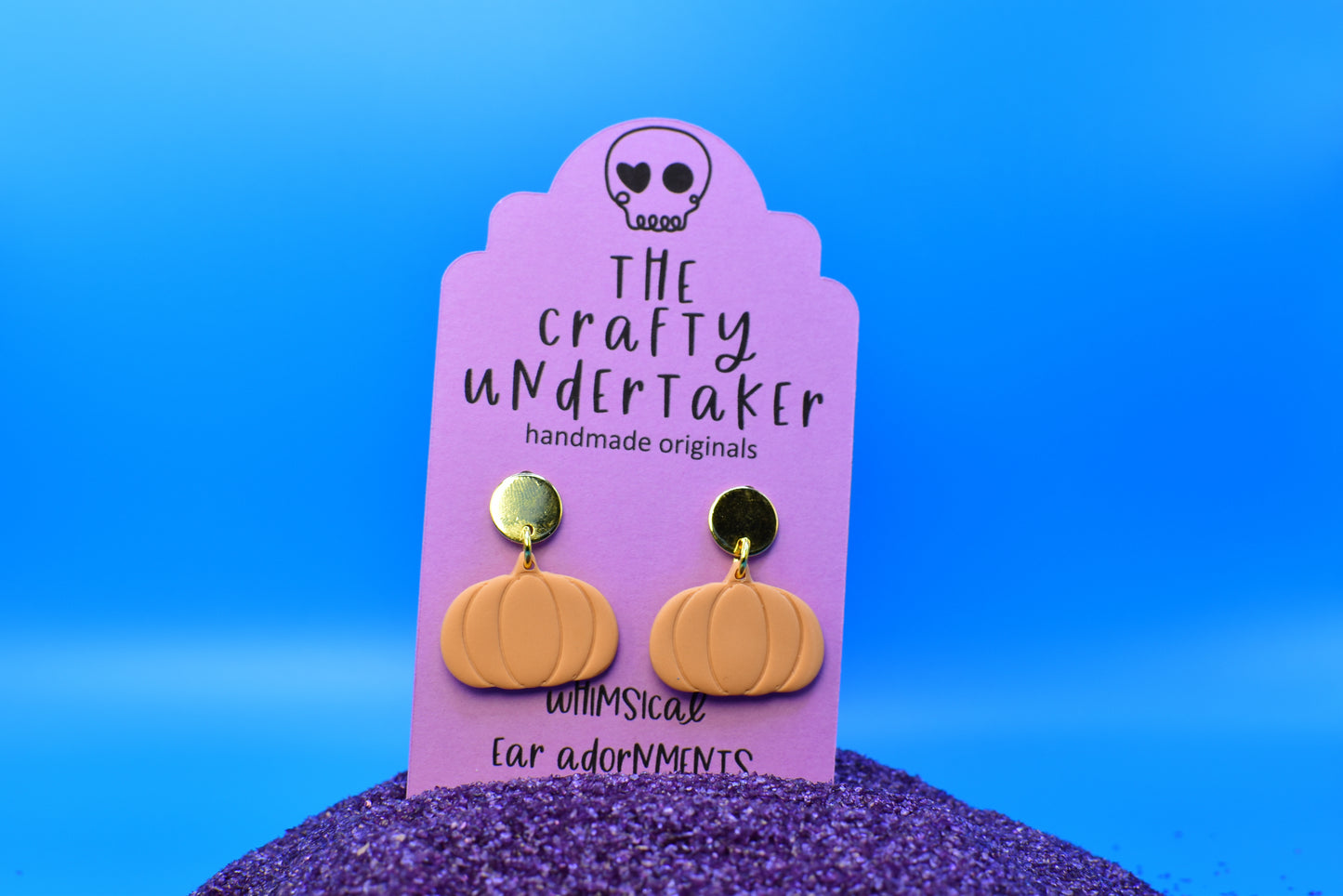 spooky pumpkin post dangles