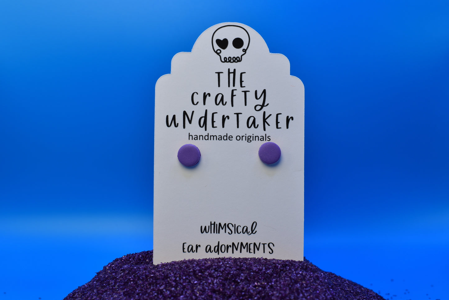 spooky purple studs
